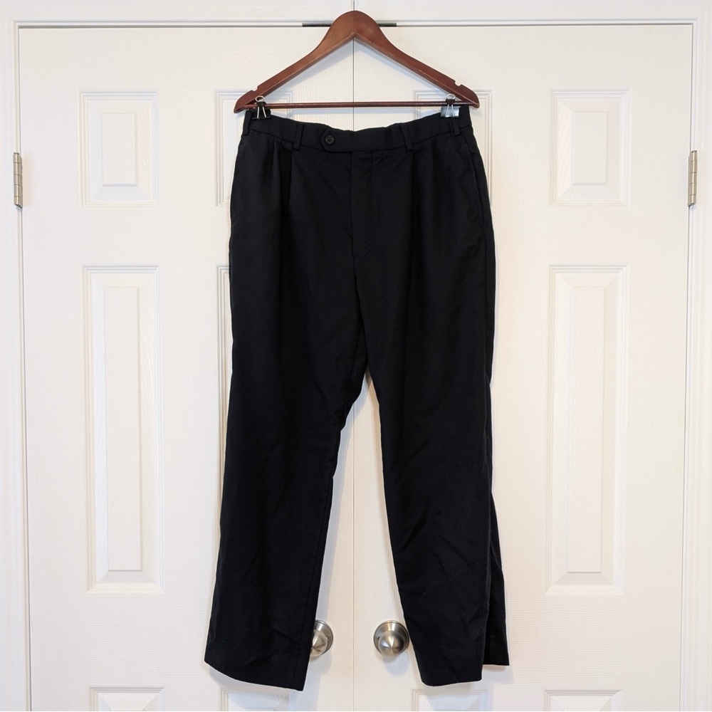 100% Wool Brooks Brothers Vintage Black Men’s Formal Slacks Dress Pants